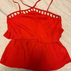 Red summer top